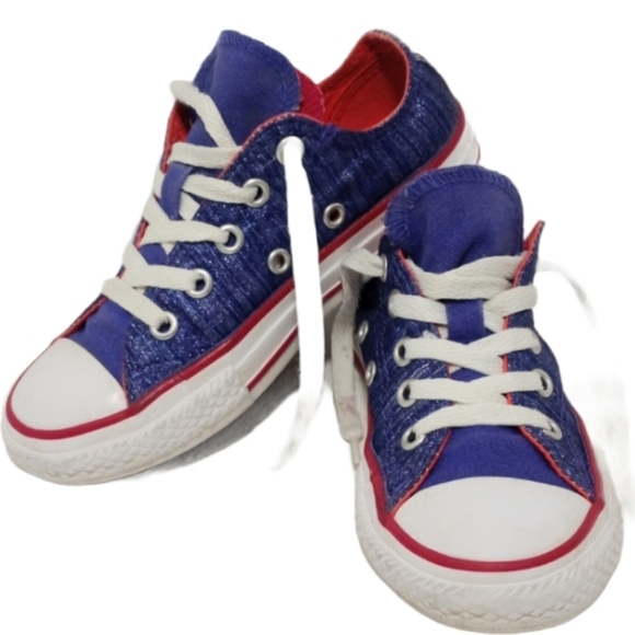 CONVERSE ALL STAR CHUCK TAYLOR DOUBLE TONGUE SHORTIES unisex childs tennis shoes - Picture 6 of 9